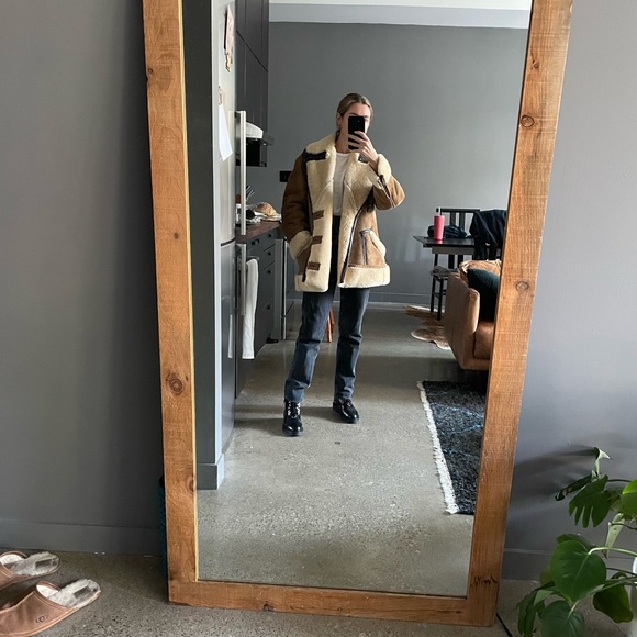 ❌SOLD❌Vintage Shearling Suede Coat - Picture 3 of 16